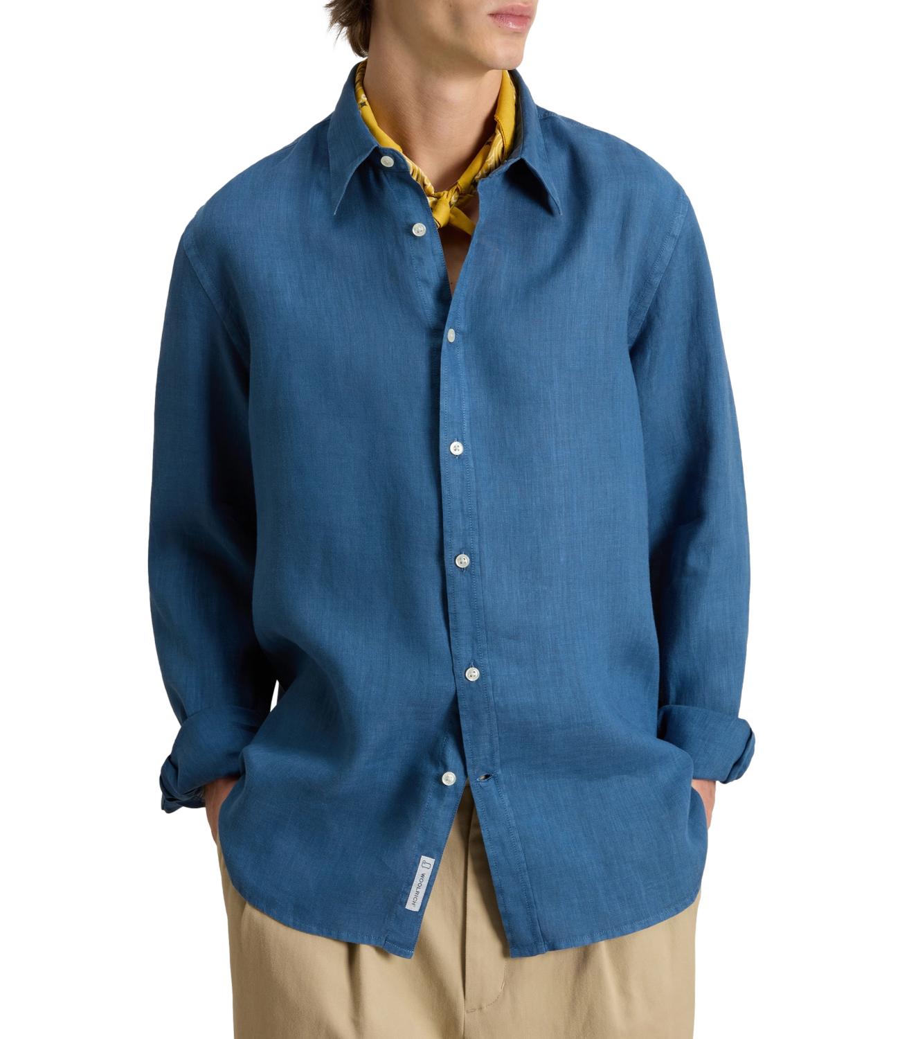 Woolrich Camicia Azzurra Uomo